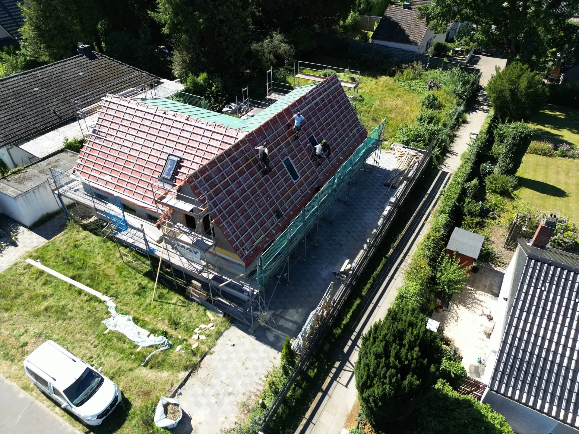 Steildachsanierung eines Einfamilienhauses nahe Hamburg