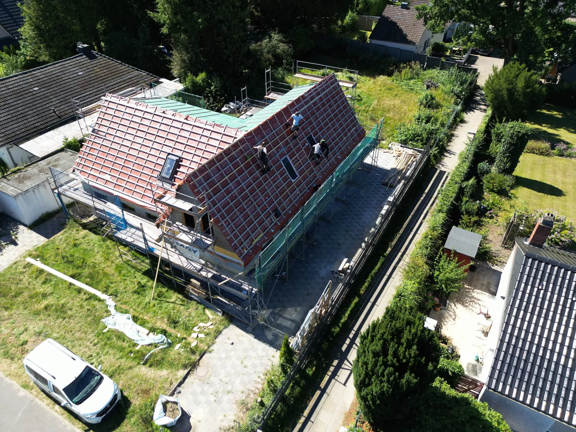 Steildachsanierung eines Einfamilienhauses nahe Hamburg